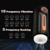 10 Thrusting 10 Vibrating 3 Sucking Heating Male Masturbator - Image 5