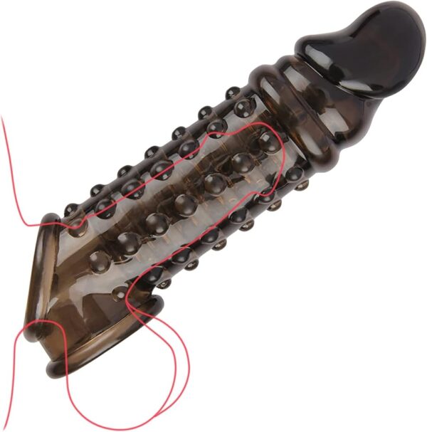 Black Threaded mace Condom Male Condom Adult Lock fine